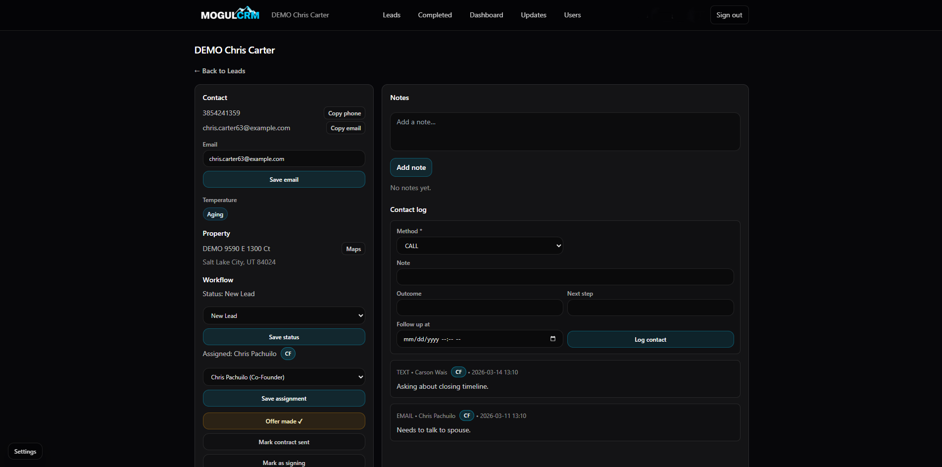 MogulCRM screenshot 4